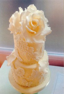 Couture Lace Wedding Cake